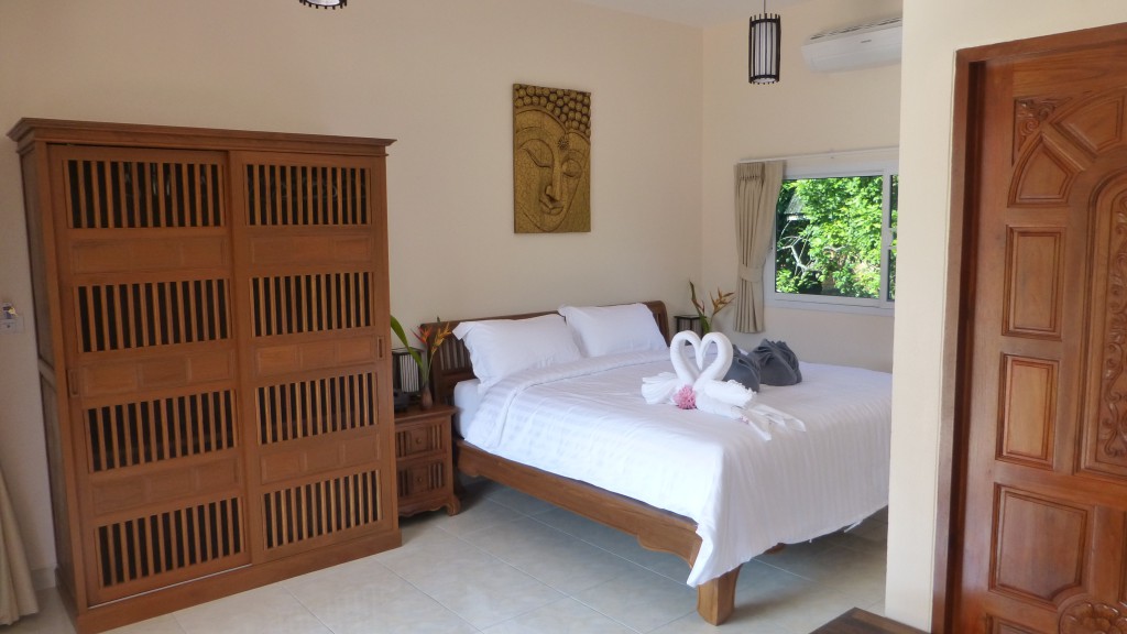 The interior of a 1-bedroom bungalow