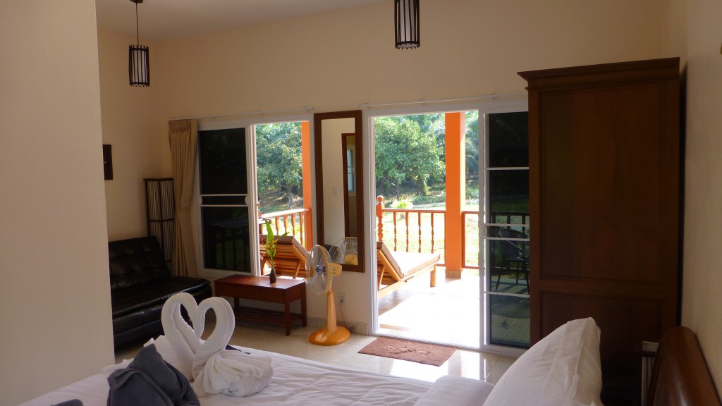 The interior of a 1-bedroom bungalow